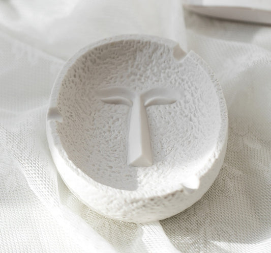 Simple Ashtray Portrait Personality Trend Home Ceramic Ashtray