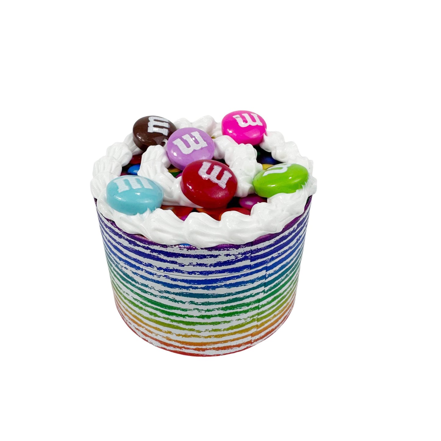 Zinc Alloy Birthday Cake Shape Smoke Eliminator Creative Household Tobacco Spice Grinder